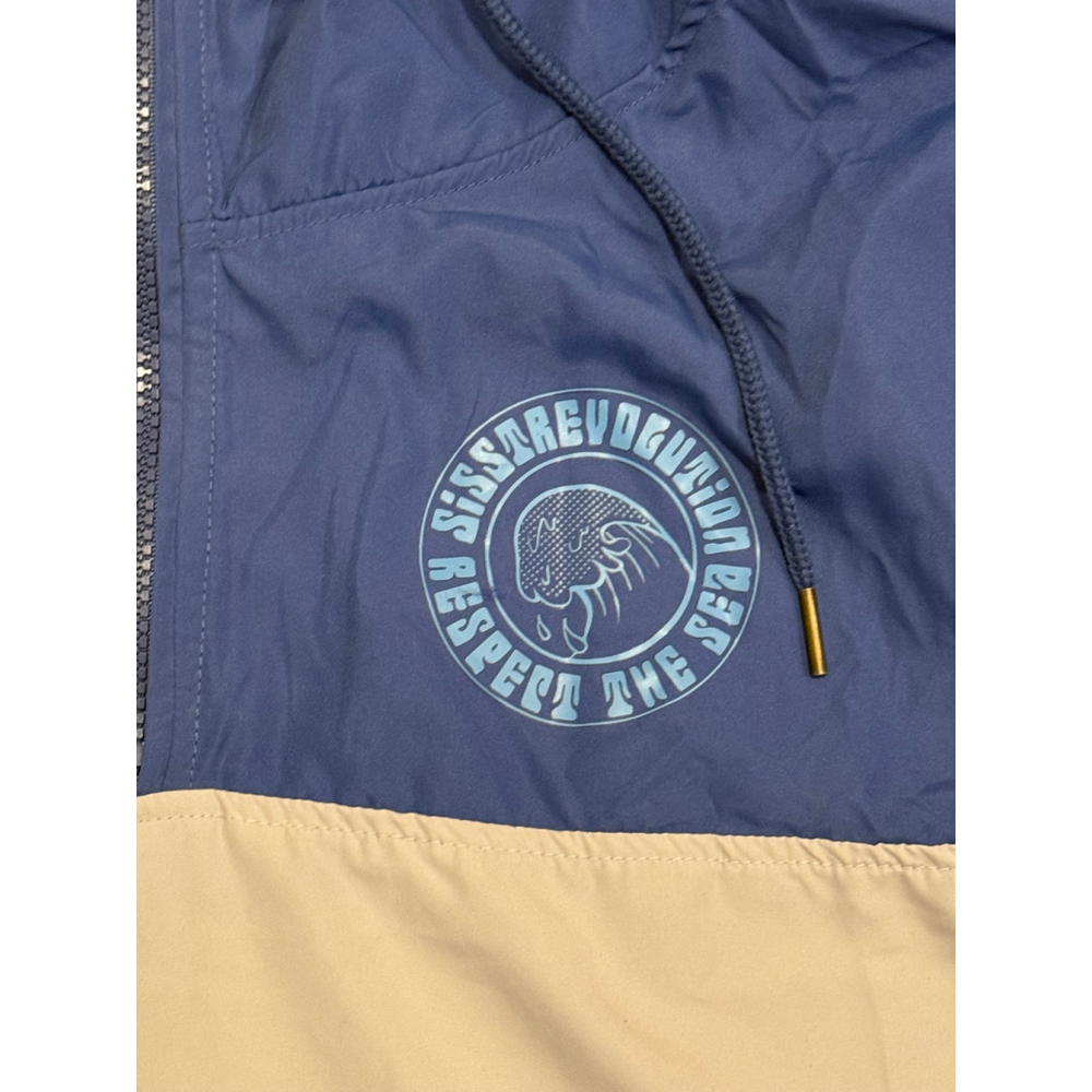 Sisstrevolution Women's Respect The Sea Colorblock Anorak Windbreaker Sz XXL - Picture 7 of 7